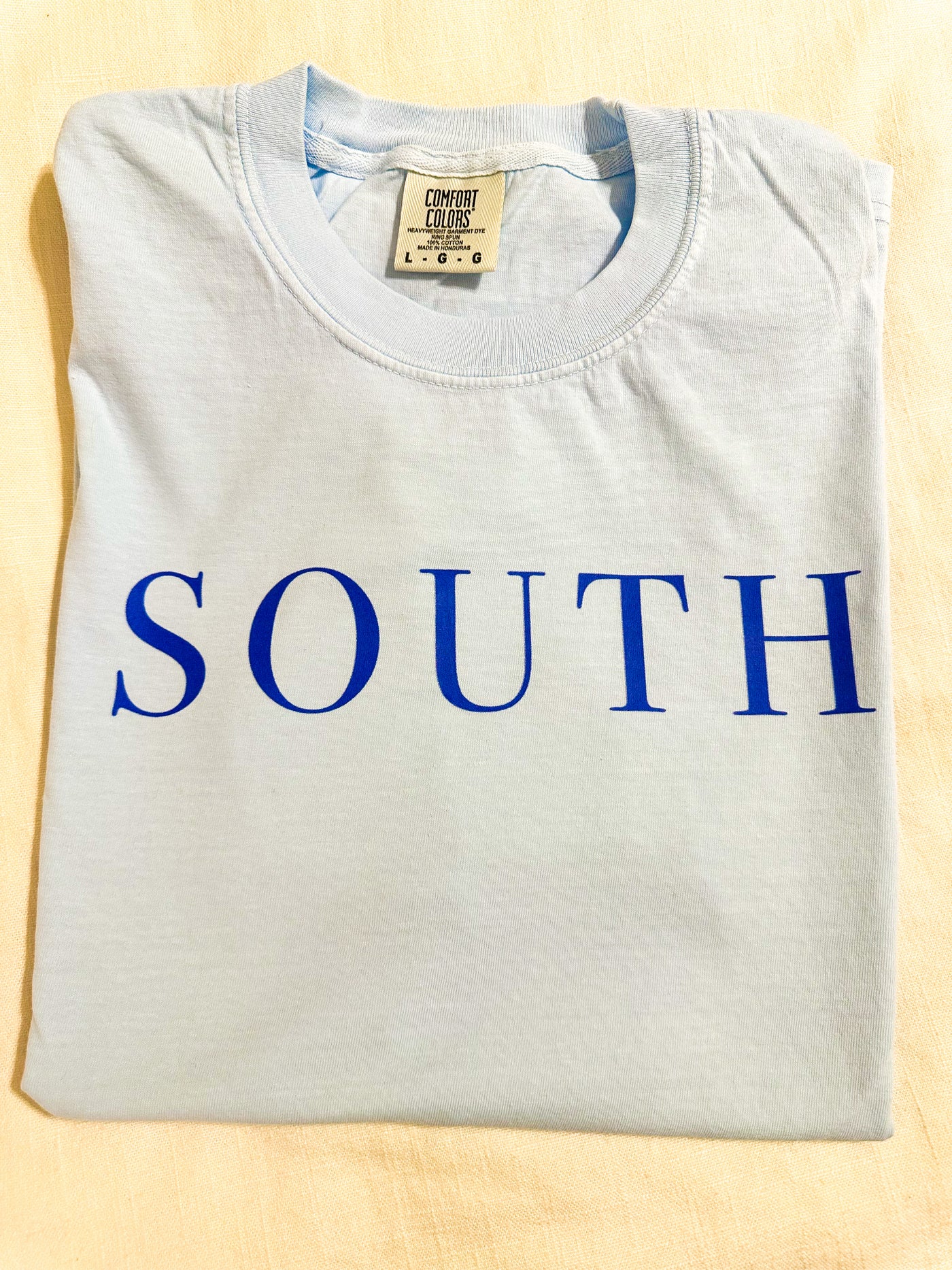 “SOUTH” Logo Tee - Blue
