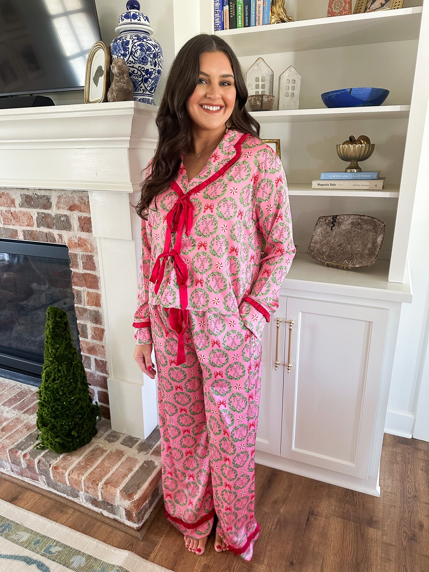 Peppermint Wreath Pajamas