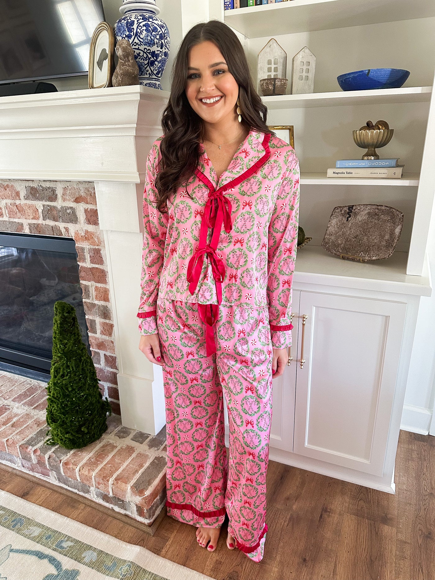 Peppermint Wreath Pajamas