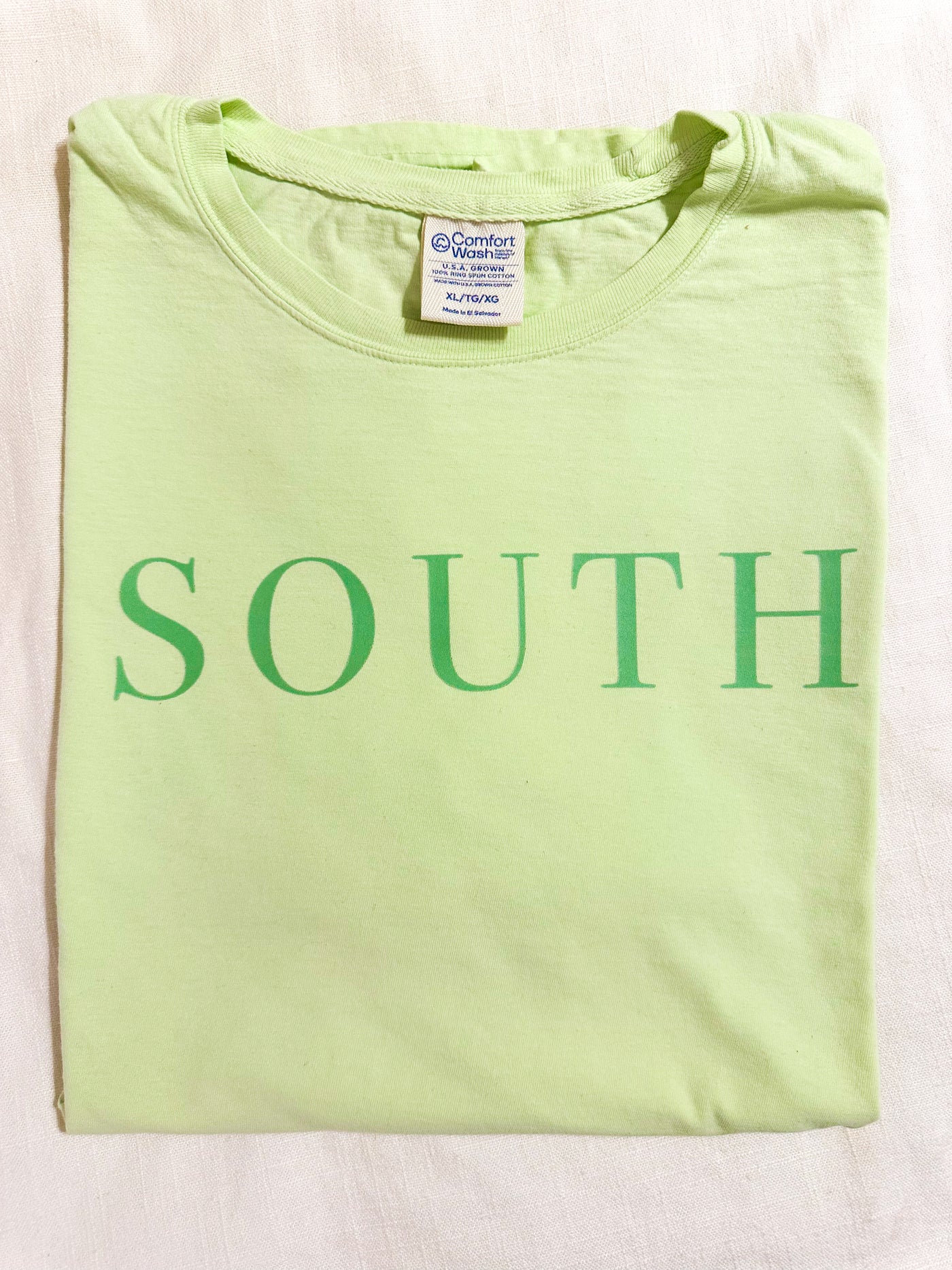 “SOUTH” Logo Tee - Lime