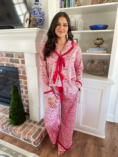 Peppermint Wreath Pajamas