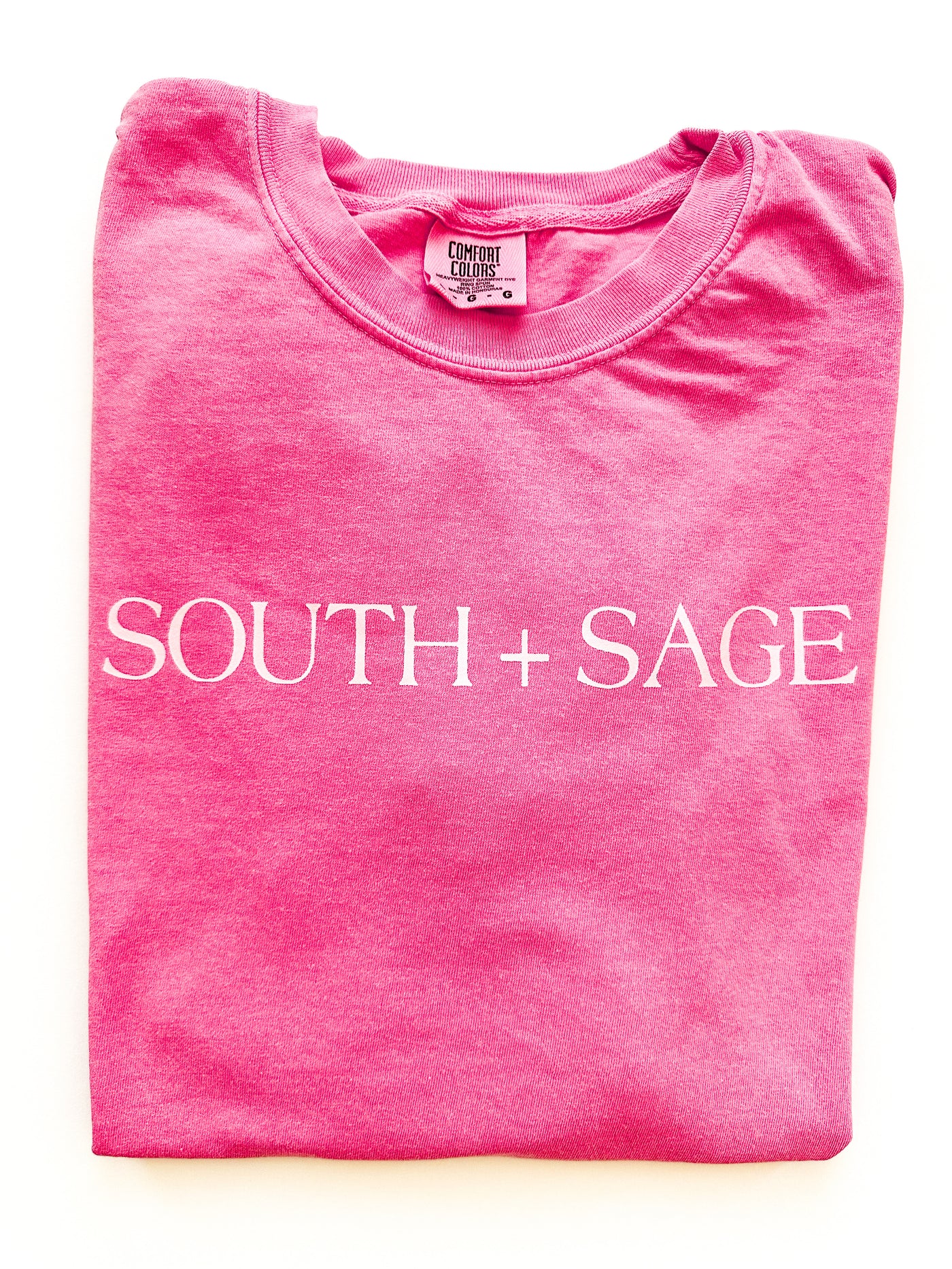 "South + Sage" Logo Tee - Berry
