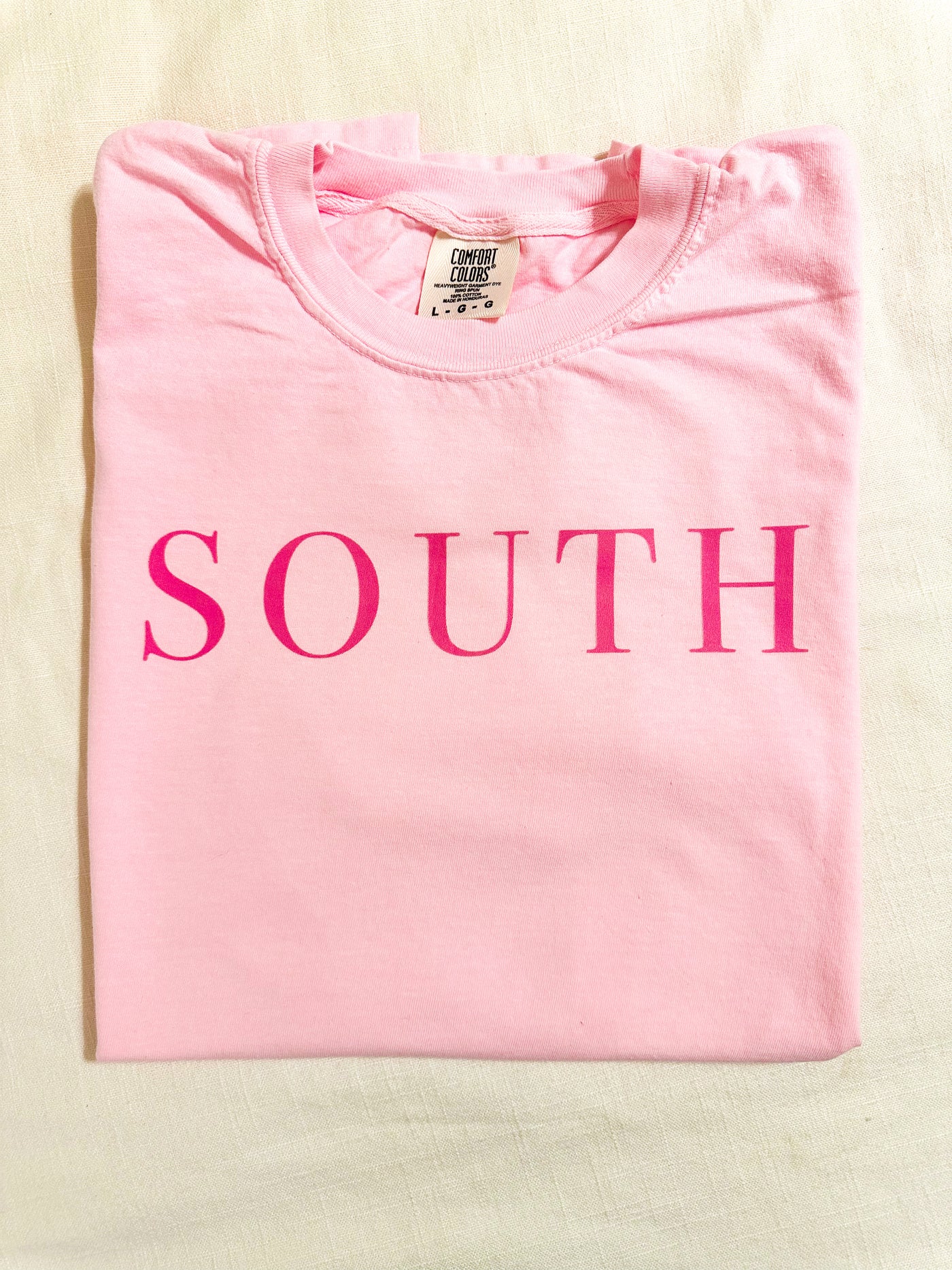 “SOUTH” Logo Tee - Pink